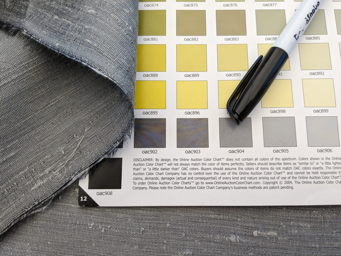 Scalamandre Vienne Texture Pewter Gray Silk Solid Texture MSRP USD 276/y