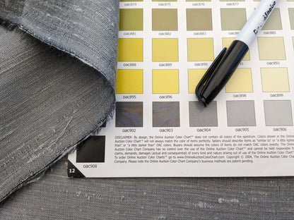 Scalamandre Vienne Texture Pewter Gray Silk Solid Texture MSRP USD 276/y