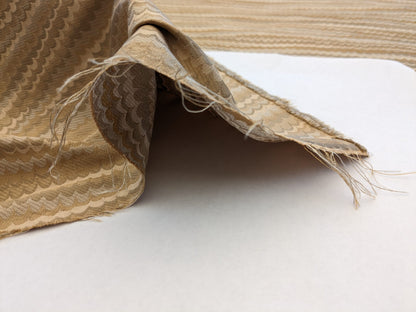 Scalamandre End Paper Dune Brown Tan Gold 100% Silk Glamorous Marbled Paper Wave MSRP USD 378/y