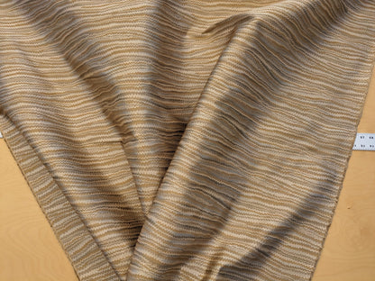 Scalamandre End Paper Dune Brown Tan Gold 100% Silk Glamorous Marbled Paper Wave MSRP USD 378/y