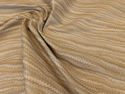 Scalamandre End Paper Dune Brown Tan Gold 100% Silk Glamorous Marbled Paper Wave MSRP USD 378/y