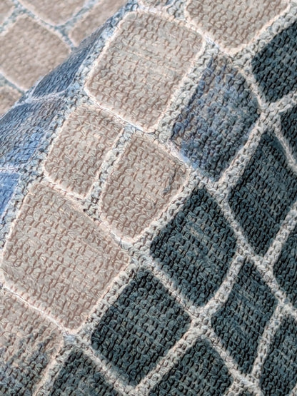 Scalamandre Gator Lagoon Blue Viscose Blend Small Scale MSRP $210/y