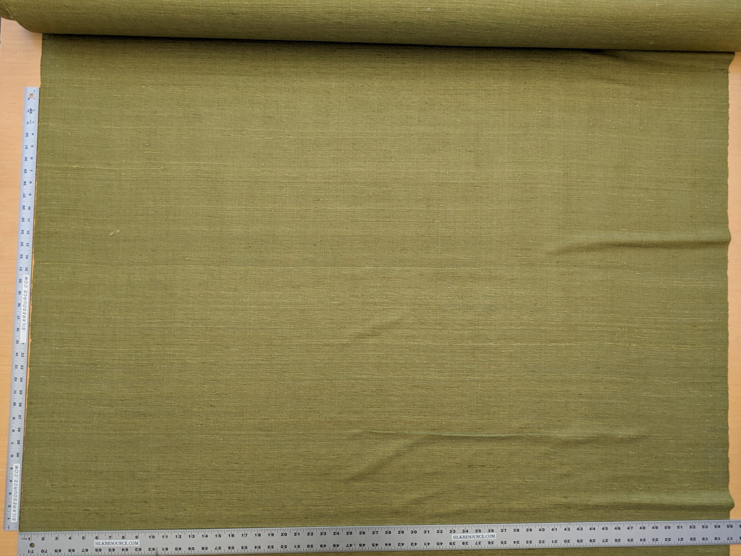 Scalamandre Vienne Texture Moss Green Silk Solid Texture MSRP USD 276/y