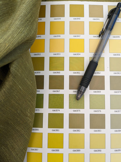 Scalamandre Vienne Texture Moss Green Silk Solid Texture MSRP USD 276/y