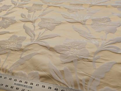 Scalamandre Sophie Ivory Silk Cotton Floral MSRP USD318/y