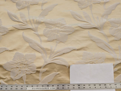 Scalamandre Sophie Ivory Silk Cotton Floral MSRP USD318/y