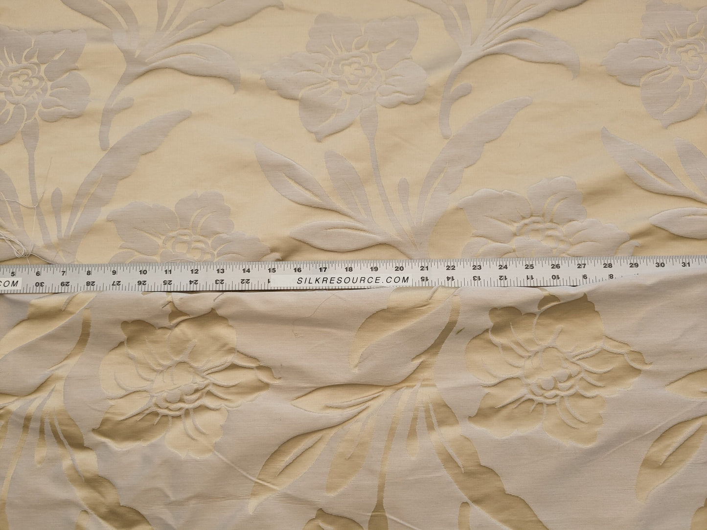 Scalamandre Sophie Ivory Silk Cotton Floral MSRP USD318/y