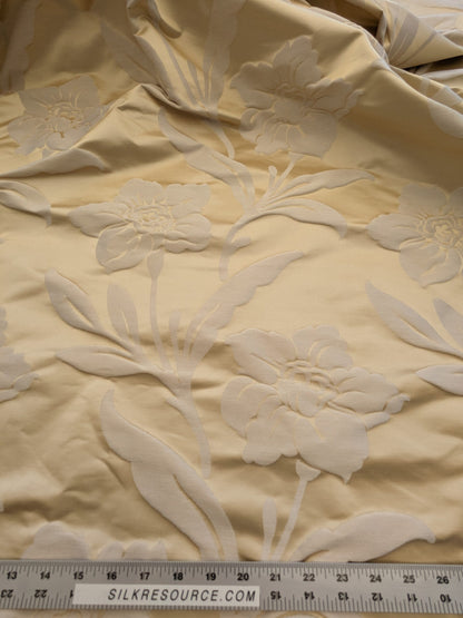 Scalamandre Sophie Ivory Silk Cotton Floral MSRP USD318/y