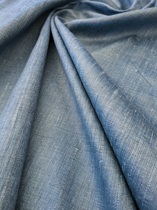 Scalamandre Vienne Texture Azure Blue Silk Solid Texture MSRP USD 276/y