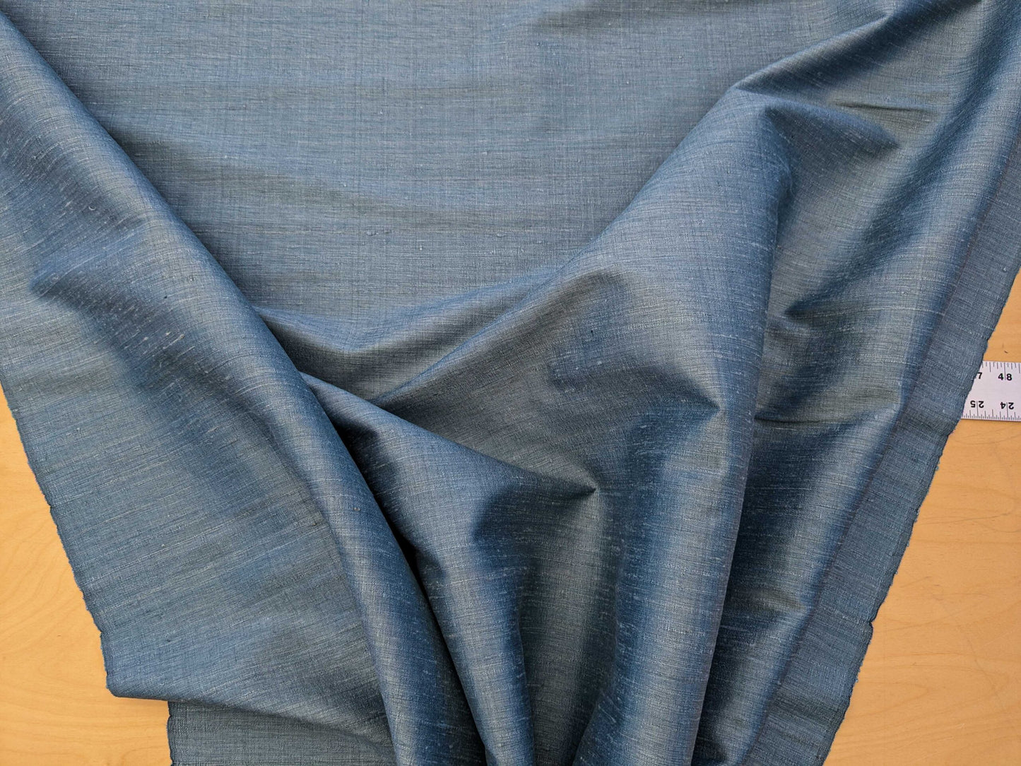 Scalamandre Vienne Texture Azure Blue Silk Solid Texture MSRP USD 276/y