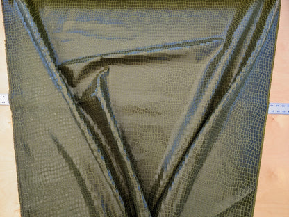 Scalamandre Gator Swamp Green Viscose Blend Small Scale MSRP $210/y