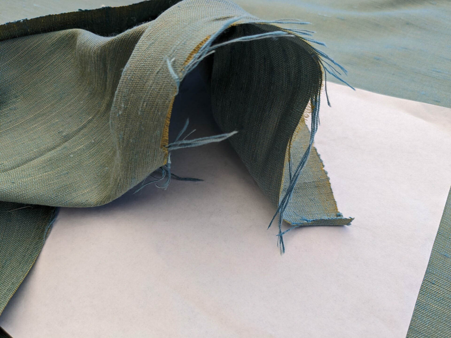 Scalamandre Vienne Texture Sage Light Blue Silk Solid Texture MSRP USD 276/y