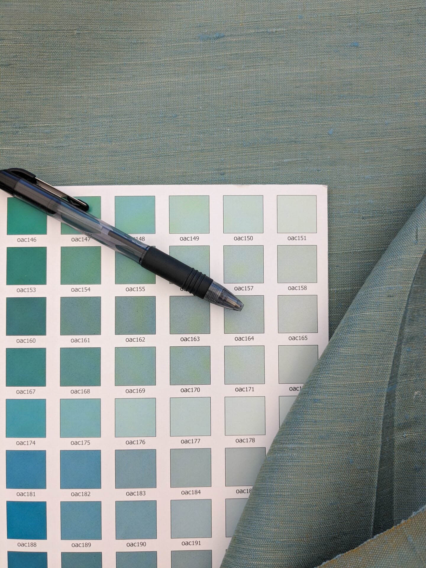 Scalamandre Vienne Texture Sage Light Blue Silk Solid Texture MSRP USD 276/y