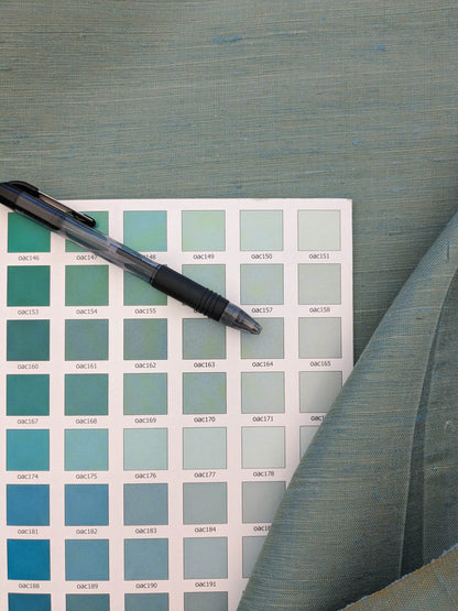 Scalamandre Vienne Texture Sage Light Blue Silk Solid Texture MSRP USD 276/y