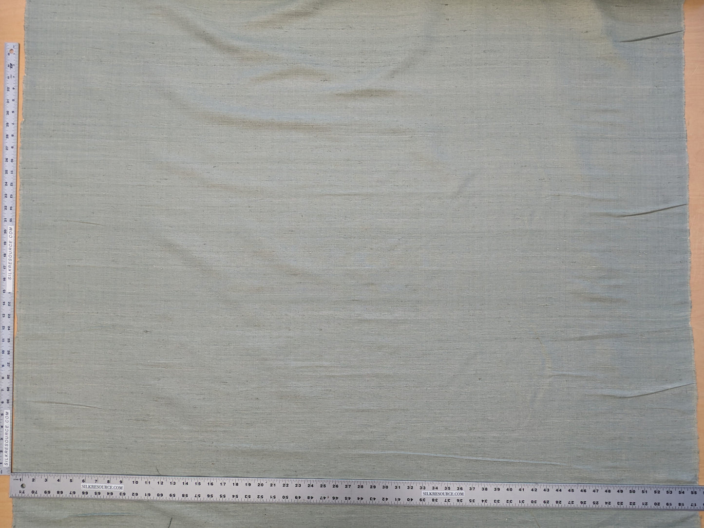 Scalamandre Vienne Texture Mist Gray Blue Silk Solid Texture MSRP USD 276/y