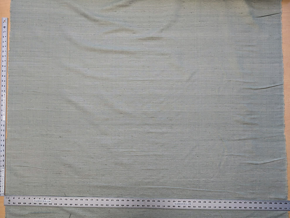 Scalamandre Vienne Texture Mist Gray Sage Green Blue Silk Solid Texture MSRP USD 276/y
