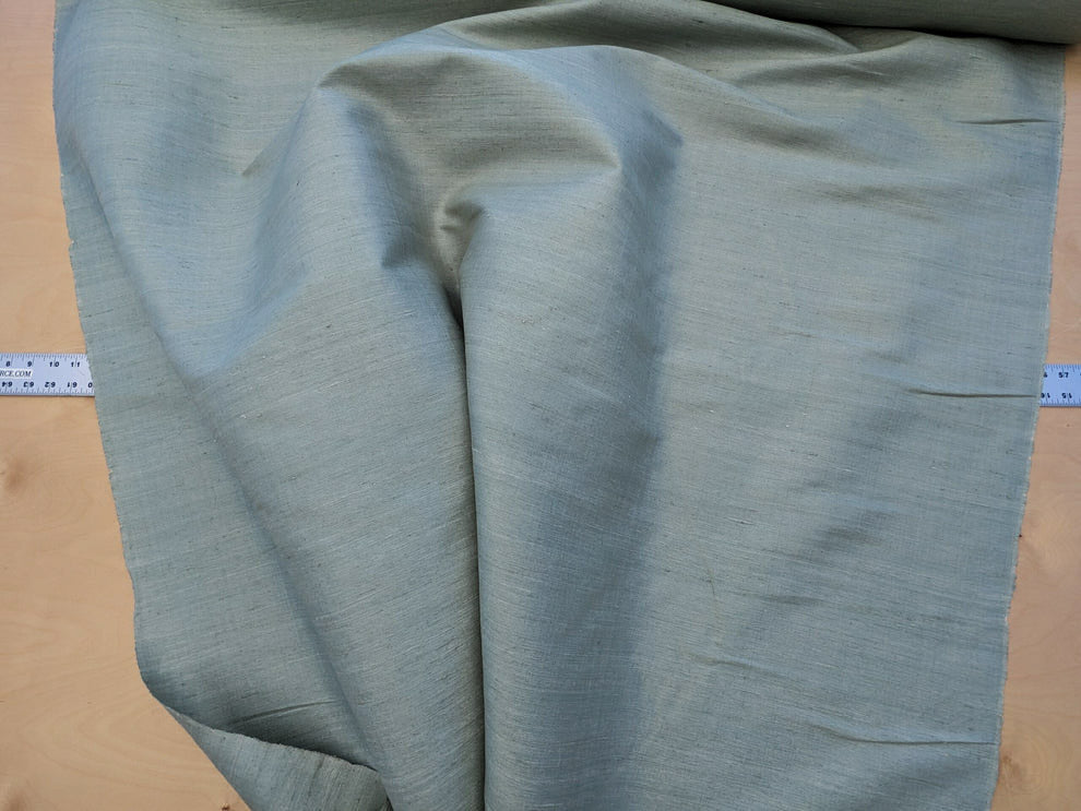 Scalamandre Vienne Texture Mist Gray Blue Silk Solid Texture MSRP USD 276/y
