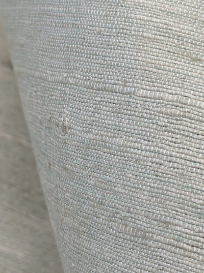 Scalamandre Vienne Texture Mist Gray Blue Silk Solid Texture MSRP USD 276/y