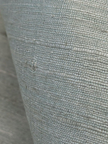 Scalamandre Vienne Texture Mist Gray Sage Green Blue Silk Solid Texture MSRP USD 276/y
