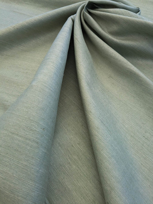 Scalamandre Vienne Texture Sage Light Blue Silk Solid Texture MSRP USD 276/y