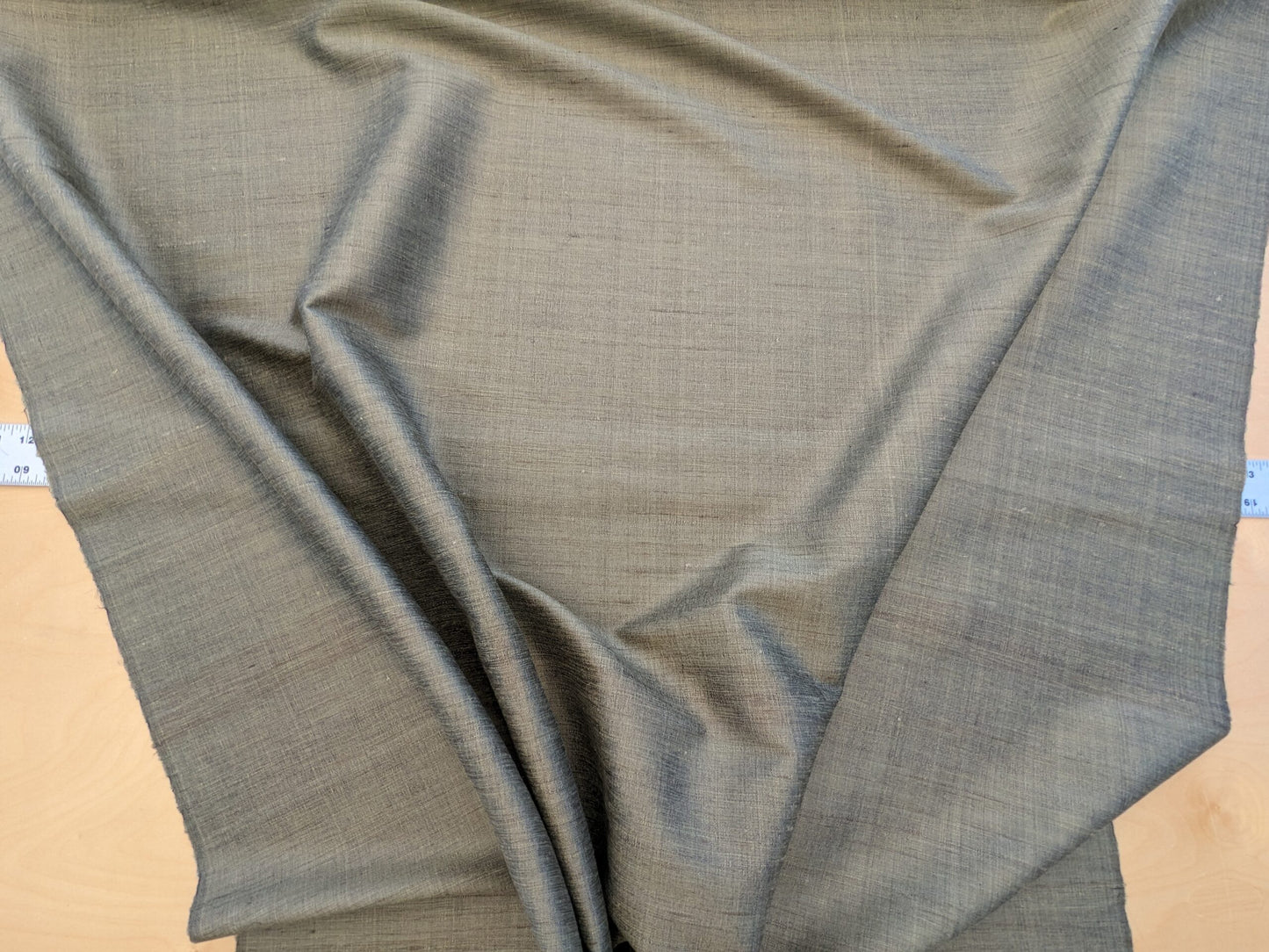 Scalamandre Vienne Texture Bronze Brown Silk Solid Texture MSRP USD 276/y