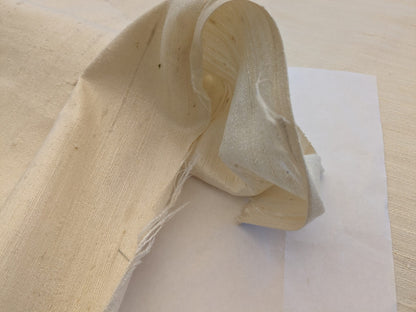 Scalamandre Vienne Texture Vanilla Cream White Silk Solid Texture MSRP USD 276/y