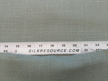 Scalamandre Luxembourg Linen Celadon Light Blue Green Turquoise Solid Super Heavy MSRP USD284/y