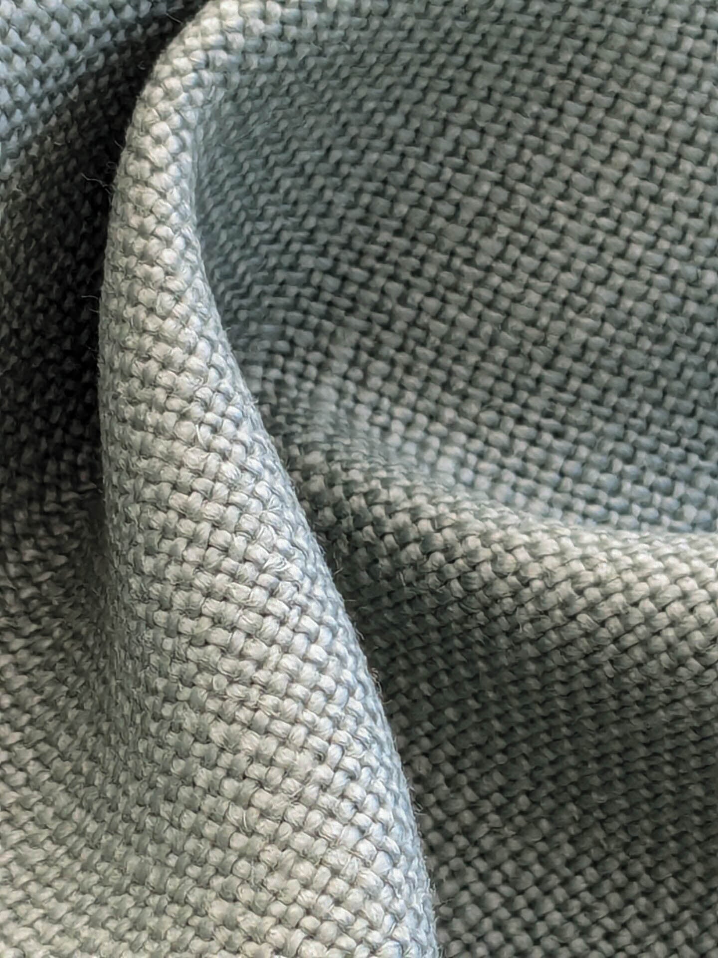 Scalamandre Luxembourg Linen Celadon Light Blue Green Turquoise Solid Super Heavy MSRP USD284/y