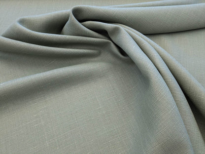 Scalamandre Luxembourg Linen Celadon Light Blue Green Turquoise Solid Super Heavy MSRP USD284/y