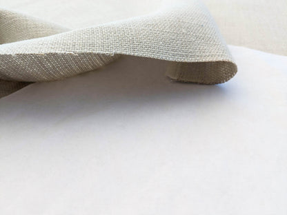 Scalamandre Luxembourg Linen Natural Cream White Solid Super Heavy MSRP USD284/y