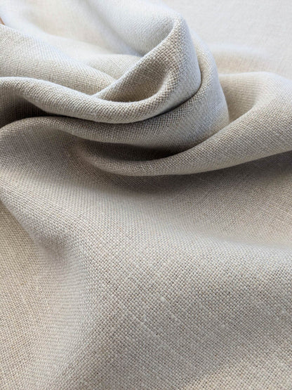 Scalamandre Luxembourg Linen Natural Cream White Solid Super Heavy MSRP USD284/y