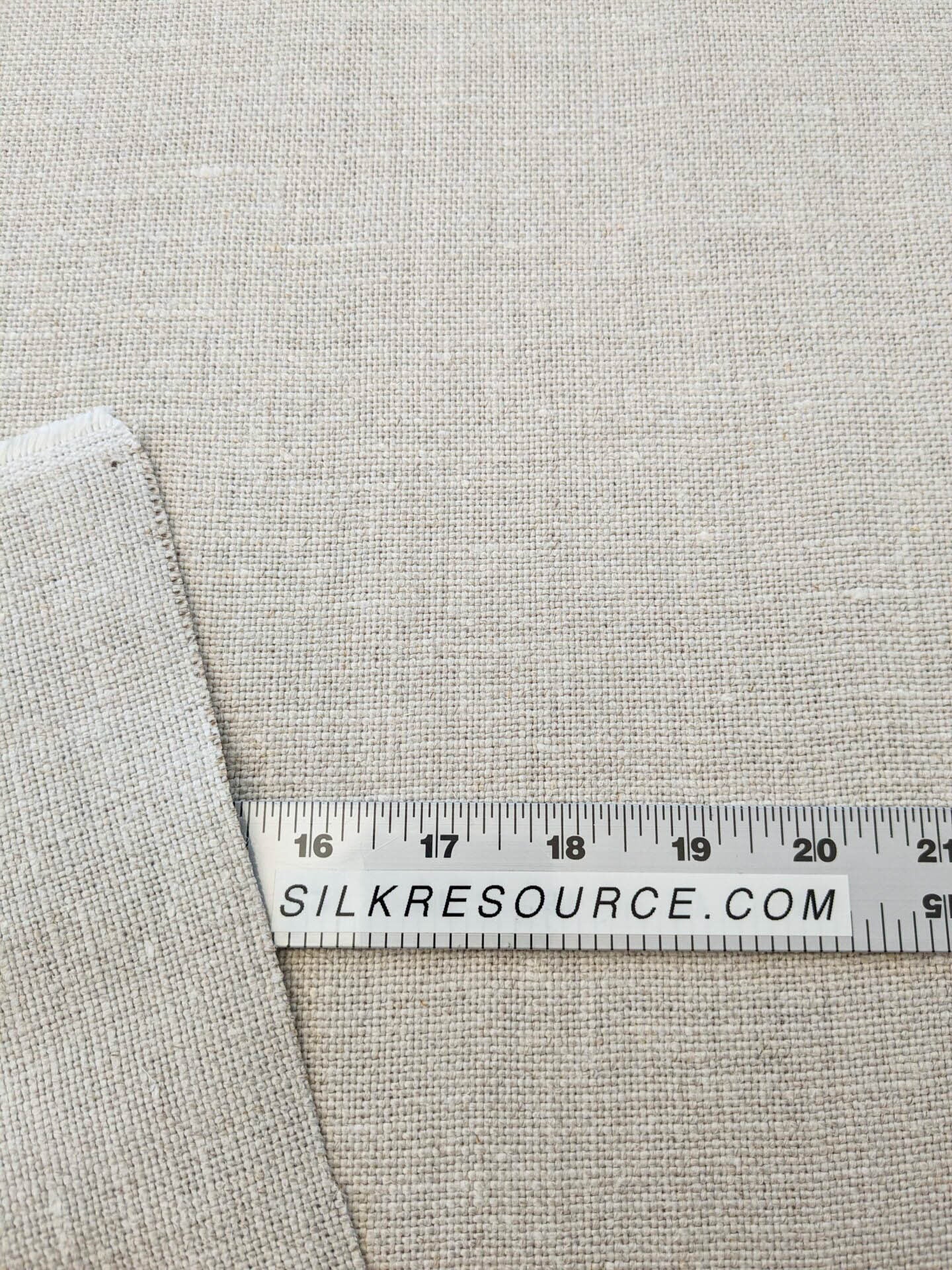 Scalamandre Luxembourg Linen Natural Cream White Solid Super Heavy MSRP USD284/y