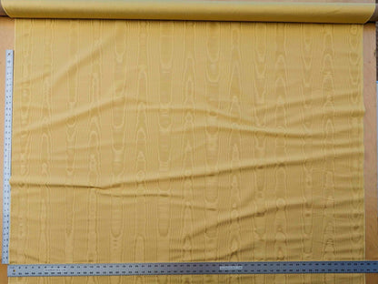 Scalamandre Doberman Moire Straw Viscose Yellow Gold Texture Watermark MSRP USD 380/y