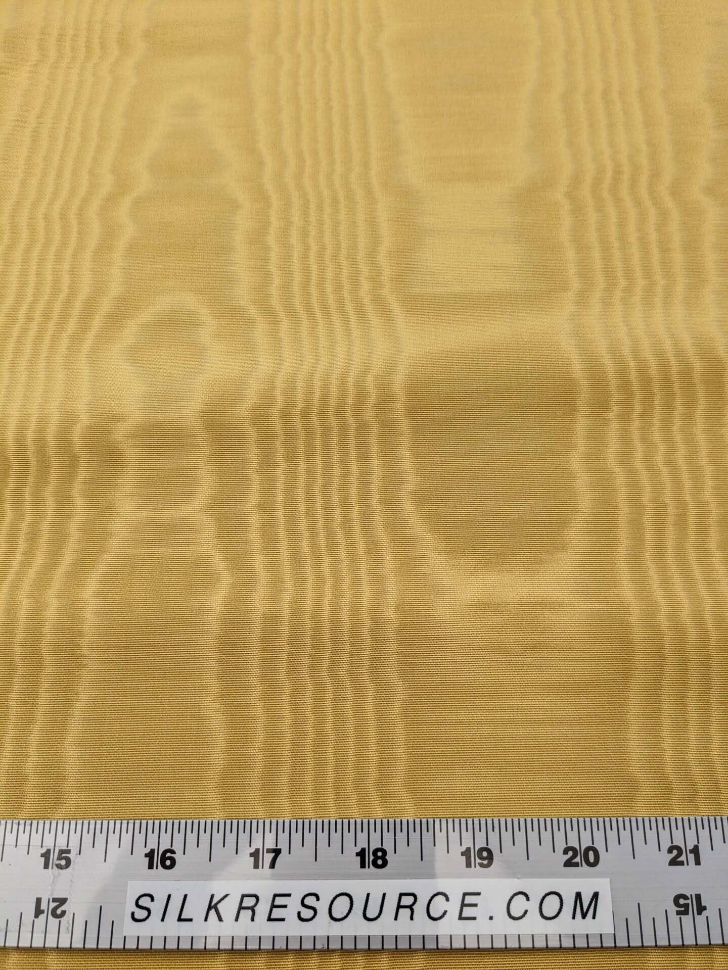 Scalamandre Doberman Moire Straw Viscose Yellow Gold Texture Watermark MSRP USD 380/y