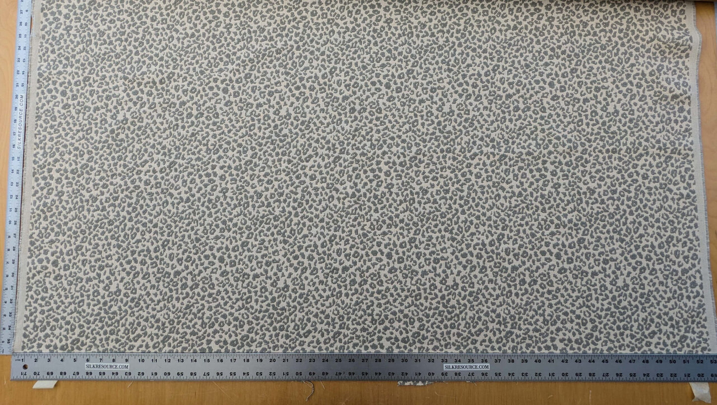 Scalamandre Kitten Nickel Gray Beige Animal Skin Small Scale Texture Cotton Linen MSRP USD 298/y
