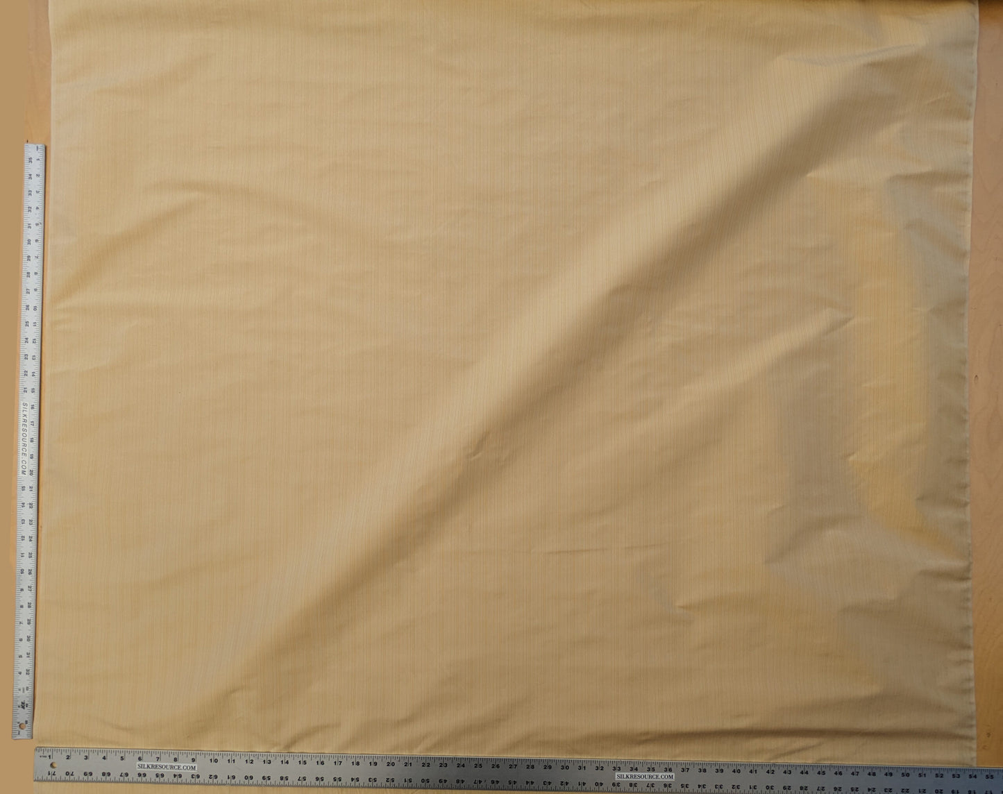 Scalamandre Astley Silk Strie Yellow Pin Stripe Small Scale  MSRP USD350+/Y