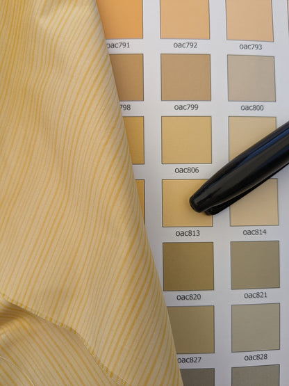 Scalamandre Astley Silk Strie Yellow Pin Stripe Small Scale  MSRP USD350+/Y