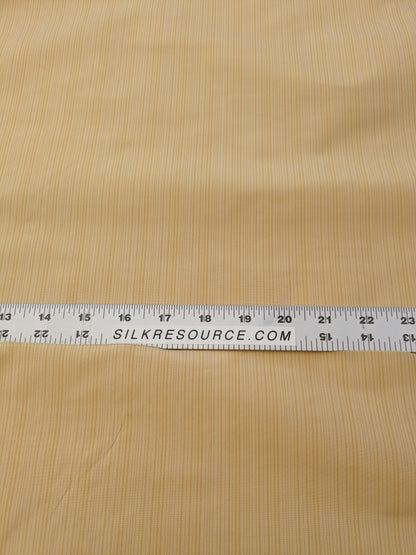 Scalamandre Astley Silk Strie Yellow Pin Stripe Small Scale  MSRP USD350+/Y
