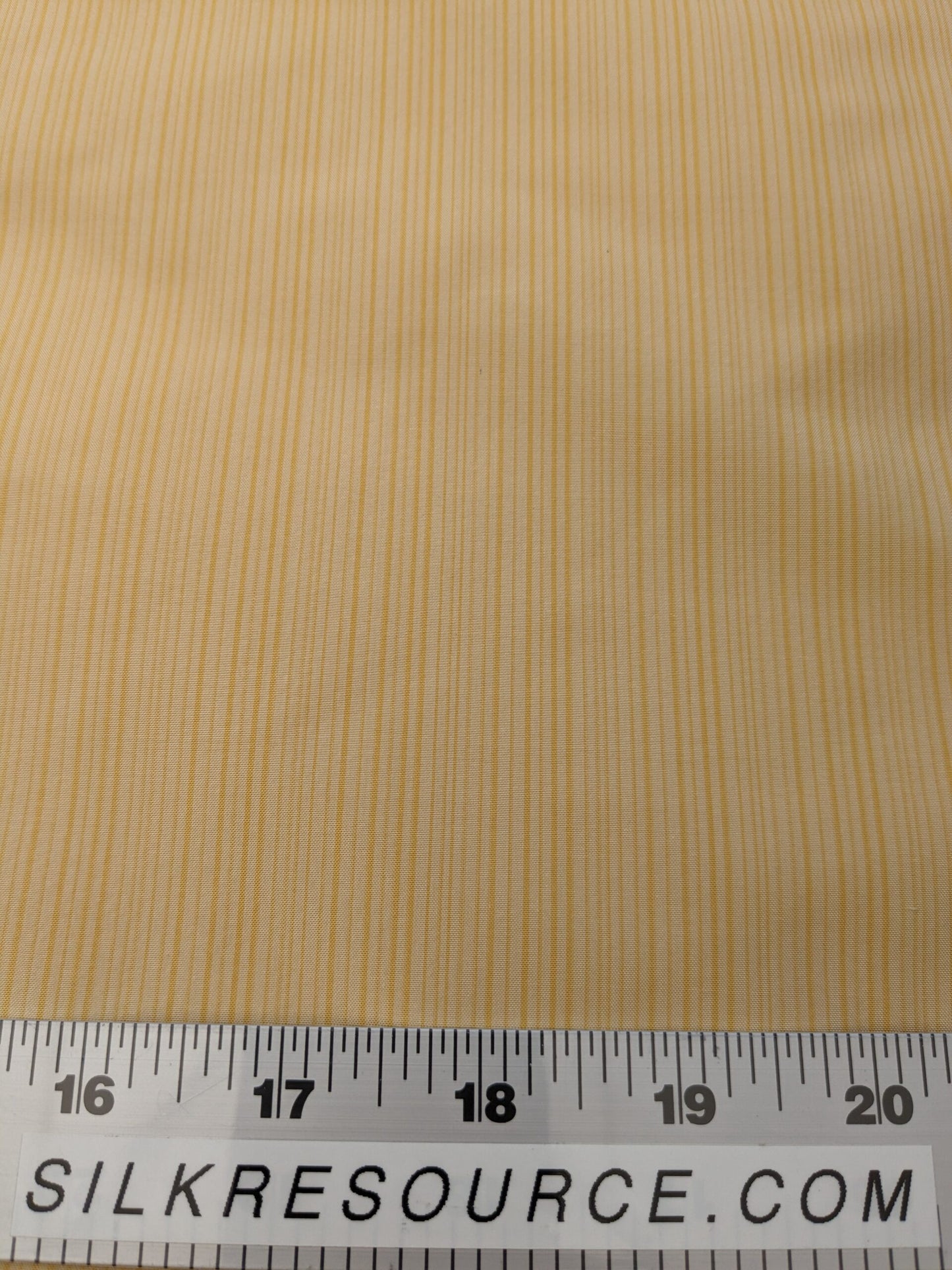 Scalamandre Astley Silk Strie Yellow Pin Stripe Small Scale  MSRP USD350+/Y
