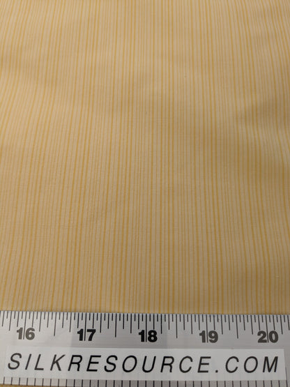 Scalamandre Astley Silk Strie Yellow Pin Stripe Small Scale  MSRP USD350+/Y