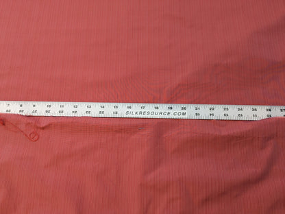 Scalamandre Astley Silk Strie Coral Red Pin Stripe Small Scale MSRP USD350+/yard