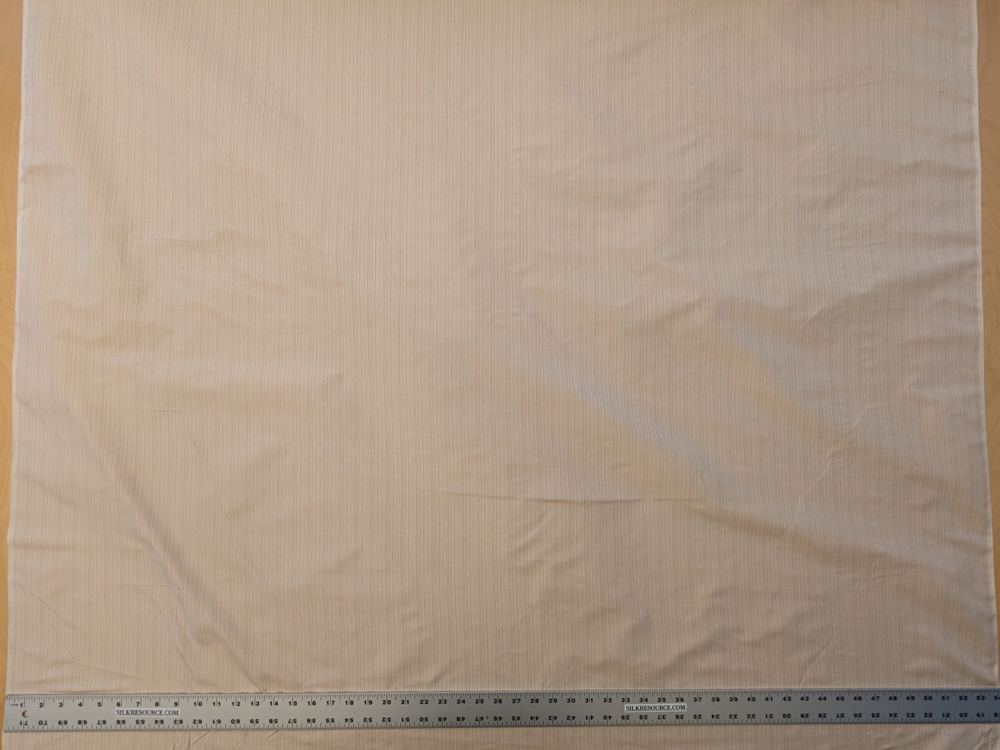 Scalamandre Astley Silk Strie Shell Beige Pin Stripe Small Scale MSRP USD350+/yard