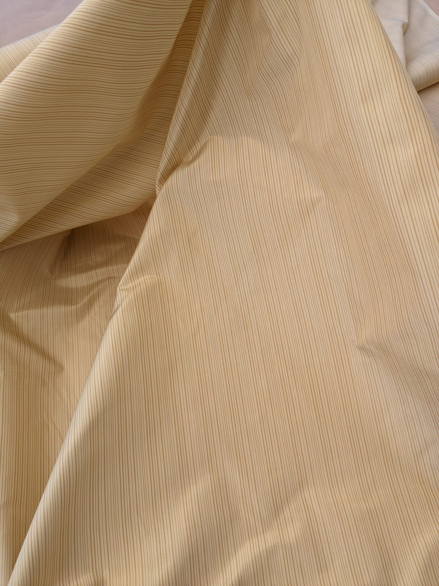 Scalamandre Astley Silk Strie Shell Beige Pin Stripe Small Scale MSRP USD350+/yard