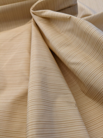 Scalamandre Astley Silk Strie Shell Beige Pin Stripe Small Scale MSRP USD350+/yard