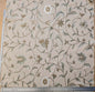 Scalamandre Sindia Wool Celadon Ivory Beige Floral Botanical Embroidery MSRP USD 492/y