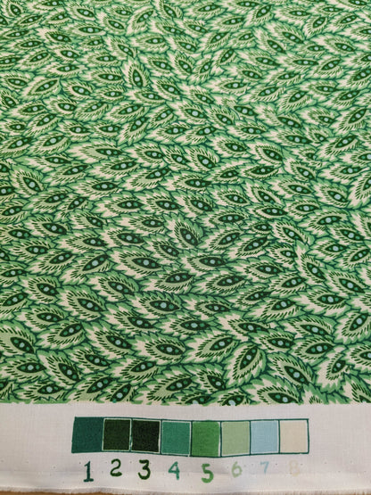 Scalamandre Les Feuilles Print Green Animal Skin Bird Feather MSRP USD 200+/y