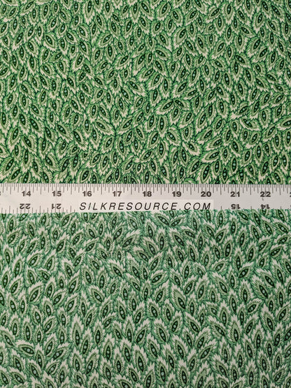 Scalamandre Les Feuilles Print Green Animal Skin Bird Feather MSRP USD 200+/y