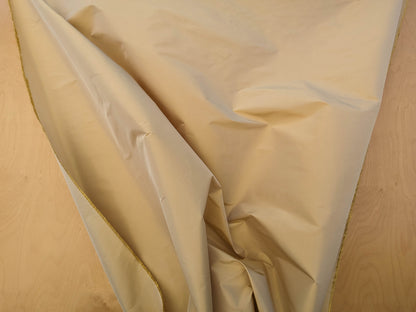 Scalamandre Taj Silk Chablis Plain Solid Gold Silk Taffeta Butter Yellow w Frost MSRP USD 200+/y