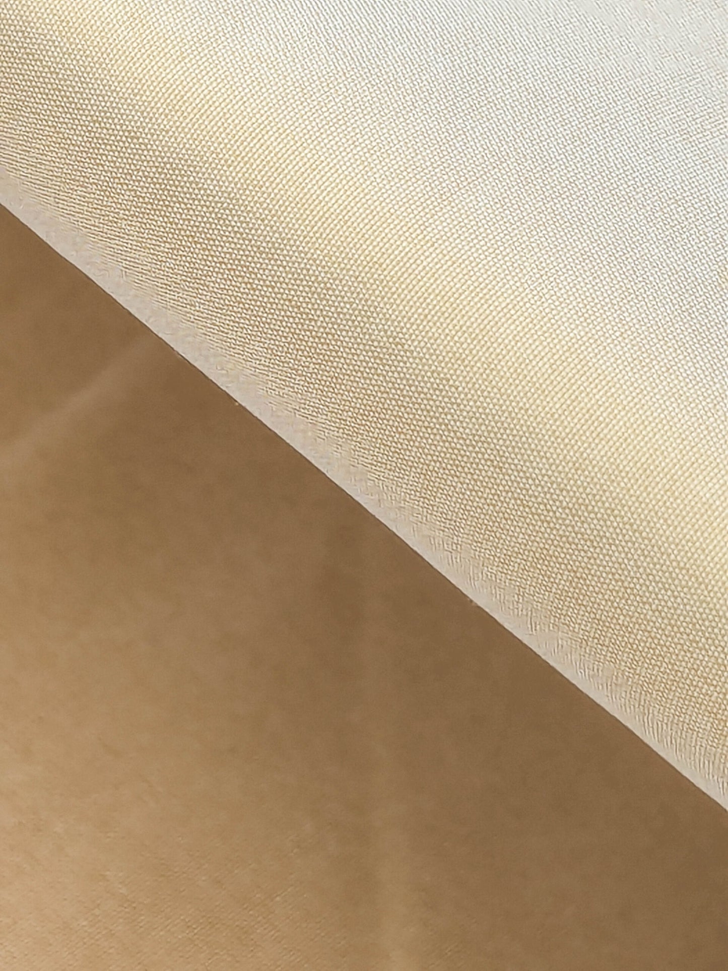 Scalamandre Taj Silk Chablis Plain Solid Gold Silk Taffeta Butter Yellow w Frost MSRP USD 200+/y