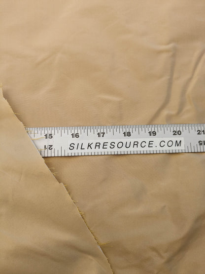 Scalamandre Taj Silk Chablis Plain Solid Gold Silk Taffeta Butter Yellow w Frost MSRP USD 200+/y